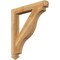 Ekena Millwork Funston Arts & Crafts Rough Sawn Bracket, Western Red Cedar, 4"W x 32"D x 36"H BKT04X32X36FST03RWR - alternate 1